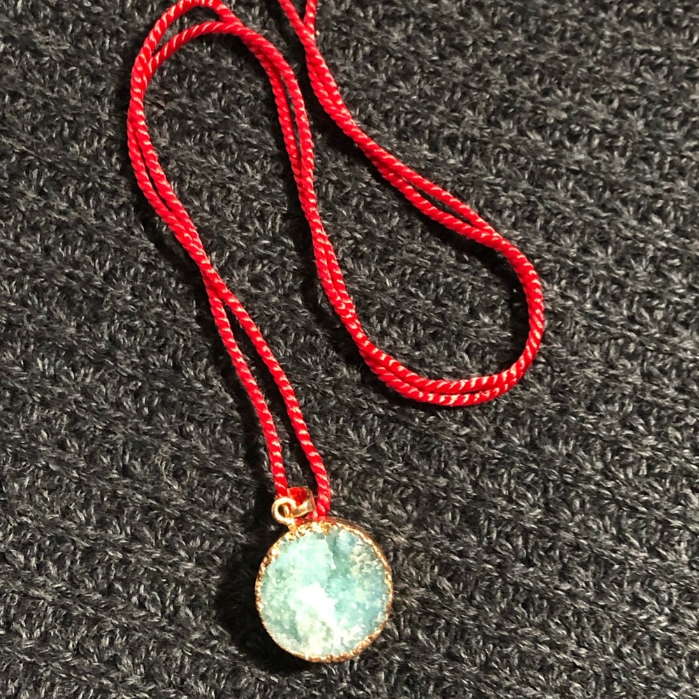 SALE❗️Artisen Turquoise Gold Plated Necklace - Picture 2 of 4
